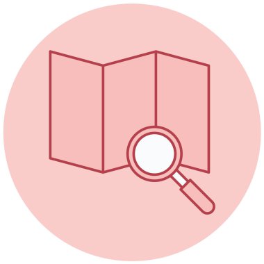 Bir haritanın vektör illüstrasyonu