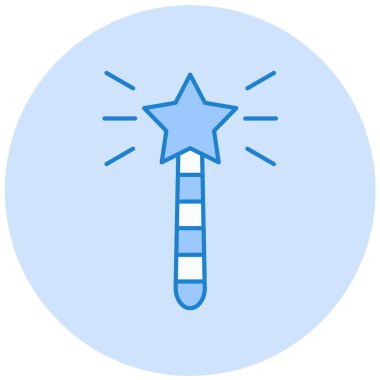 Sihirli değnek. Basit resimleme