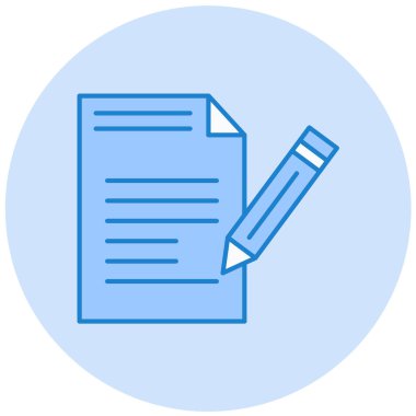 Belge. Web simgesi basit illüstrasyon