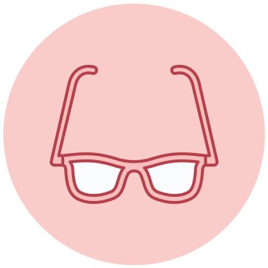 Gözlük. Web simgesi basit illüstrasyon