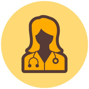 Dişi Avatar. Basit illüstrasyon