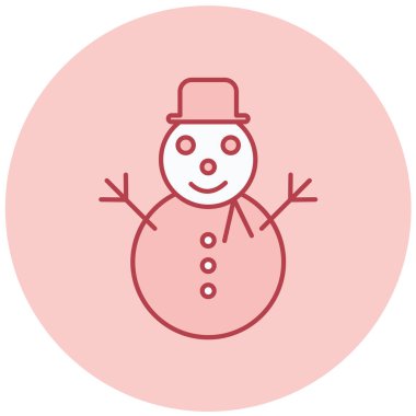 Kardan adam. Web simgesi basit illüstrasyon