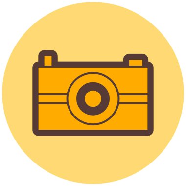 Kamera. Web simgesi basit illüstrasyon