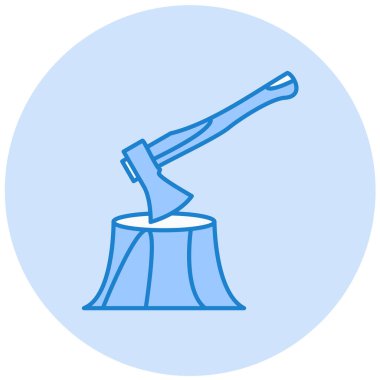 Balta simgesinin vektör illüstrasyonu