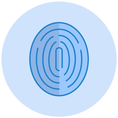 Dairesel bir simgenin vektör illüstrasyonu