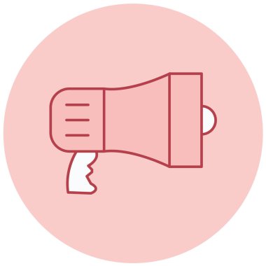 Megafon. Web simgesi basit illüstrasyon