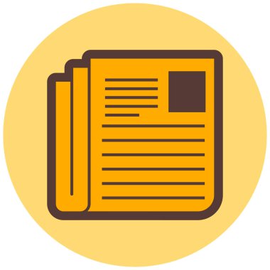 Kitap. Web simgesi basit illüstrasyon