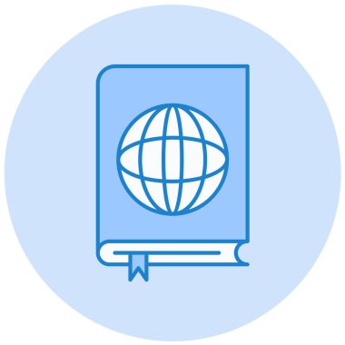 Kitap. Web simgesi basit illüstrasyon