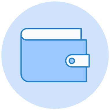 cüzdan modern simge vektör illüstrasyonu