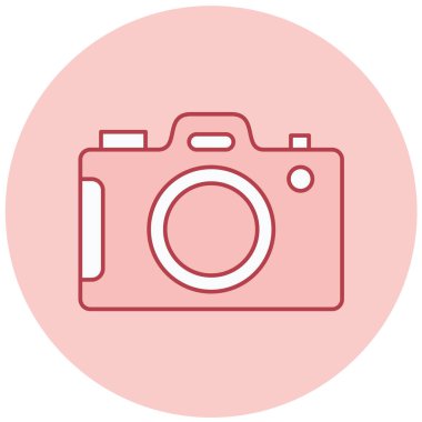 Kamera. Web simgesi basit illüstrasyon