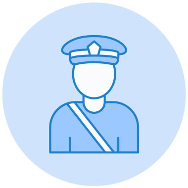 polis simgesi vektör illüstrasyonu