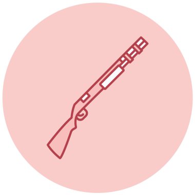 Modern silah simgesinin vektör illüstrasyonu