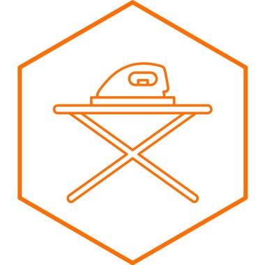 Ütü masası simgesi. vektör illüstrasyonu