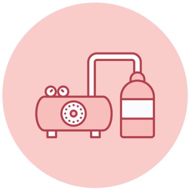 Benzin istasyonu. Basit resimleme