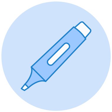 Kalem. Web simgesi basit illüstrasyon