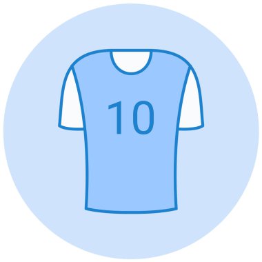 t-shirt simgesi, ana hatlı vektör çizimi