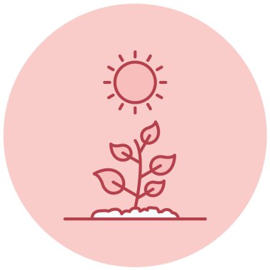 güzel doğa vektör simgesi