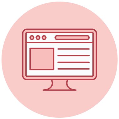 bilgisayar kodlama düz vektör simgesi