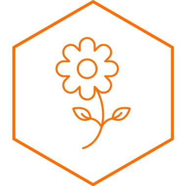 çiçek modern ikon vektör illüstrasyonu