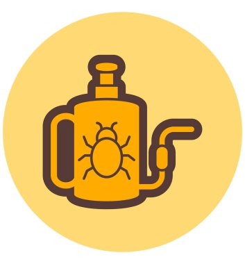 Benzin deposu. Basit illüstrasyon