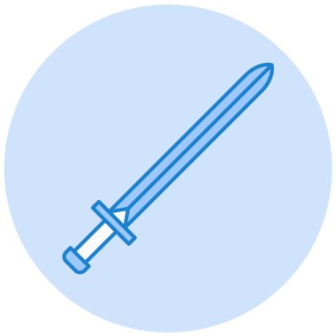 Kılıç simgesi. vektör illüstrasyonu