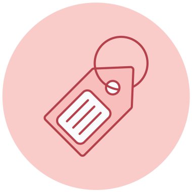 etiket simgesi vektör illüstrasyonu