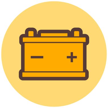 Pil. Web simgesi basit illüstrasyon