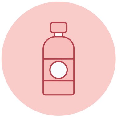 şişe simgesi, basit tasarım vektör çizimi