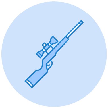 Askeri silah ikonu. vektör illüstrasyonu