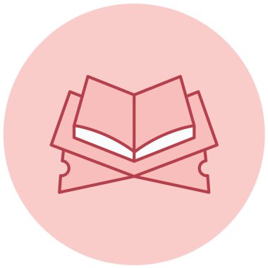 kitap simgesi vektör illüstrasyonu