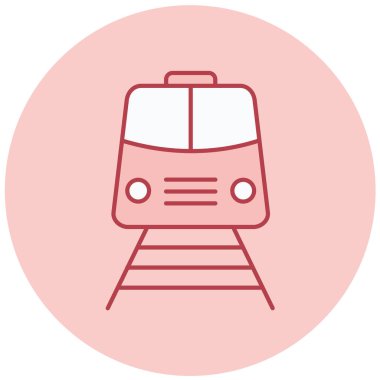 tren simgesi vektör illüstrasyonu