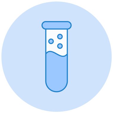 Test tüpleri basit simge, vektör illüstrasyonu