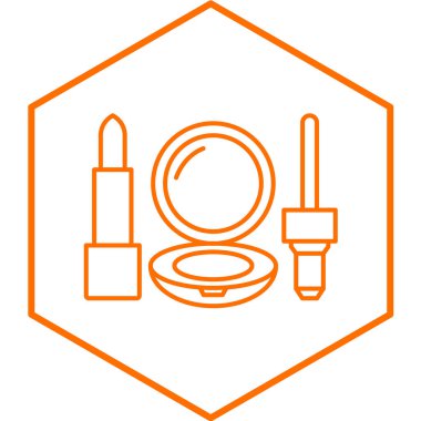 makyaj simgesi vektör illüstrasyonu