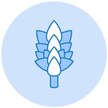 Bir nilüfer ikonunun vektör çizimi