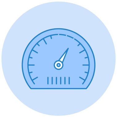 Moda biçimi izole edilmiş arkaplanda hız göstergesi simgesi