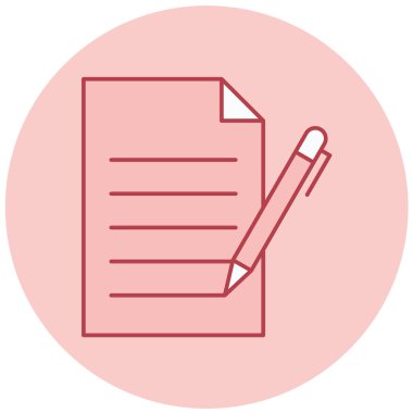 Belge. Web simgesi basit illüstrasyon