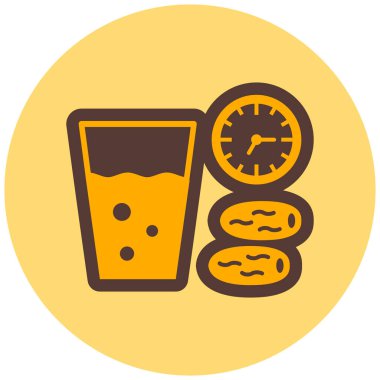 Kahve. Web simgesi basit illüstrasyon