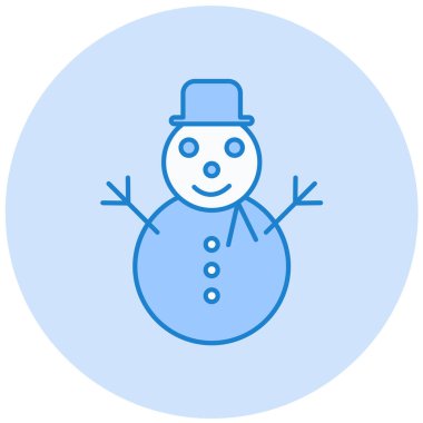 Kardan adam. Web simgesi basit illüstrasyon