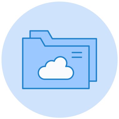 Bulut. Web simgesi basit illüstrasyon