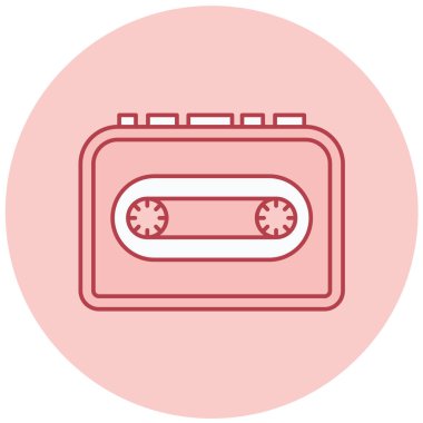 kaset teyp vektör simgesi