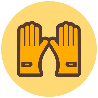 Eldiven. Web simgesi basit illüstrasyon