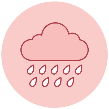 Yağmur. Web simgesi basit tasarım