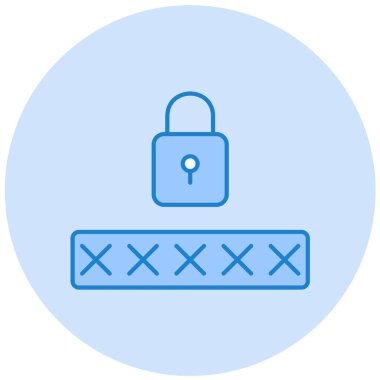 Kilit. Web simgesi basit illüstrasyon