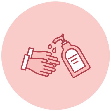 Bir şişe simgesinin vektör illüstrasyonu