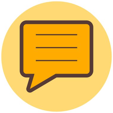 Konuş. Web simgesi basit illüstrasyon