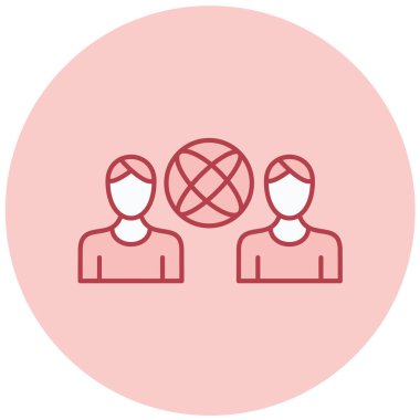 İnsan simgesinin vektör illüstrasyonu