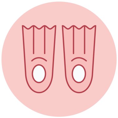 flip flops simge vektör illüstrasyonu