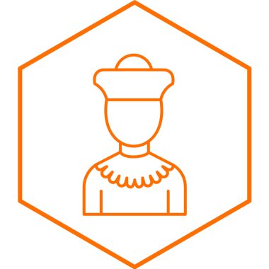 Bir itfaiyeci simgesinin vektör çizimi