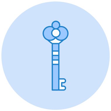 anahtar modern simgenin vektör illüstrasyonu