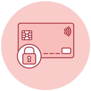 Kredi kartı vektör simgesi